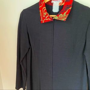 Vintage Guy Laroche Black and Red Dress